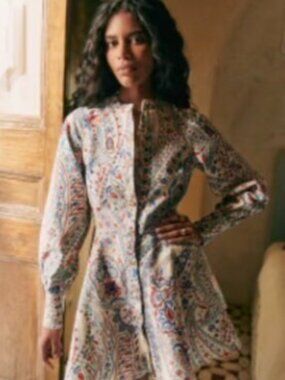 Sezane Caprice Dress Milo Print - Size 8